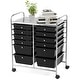 preview thumbnail 12 of 17, 12-Drawers Rolling Storage Cart with Organizer Top - See Details