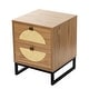 preview thumbnail 28 of 42, Wooden Nightstand ,Sofa Table With 2 Drawer