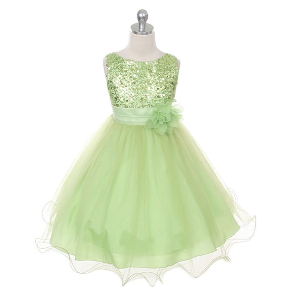 little girls green dress