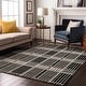 preview thumbnail 99 of 121, Premium Washable Super Soft Modern Plaid Mayfield Rug Black - 10' x 14'