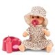 preview thumbnail 2 of 3, Aquini Girl 13" Spotted Cat Potty Baby Doll