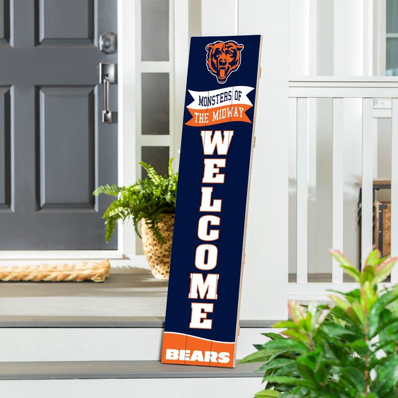 47" Porch Leaner Welcome Wall Sign, Chicago Bears