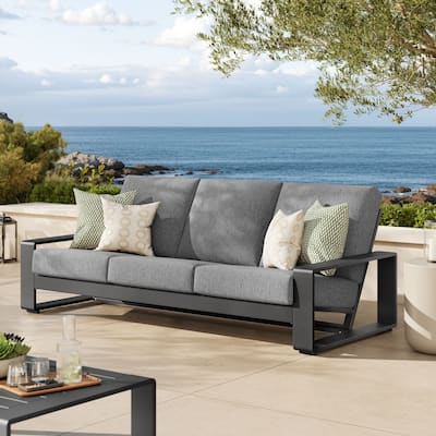 Lirienne Outdoor Patio Aluminum Sofa