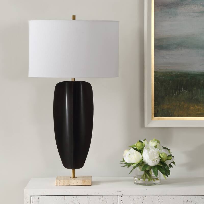 Uttermost Kure Black Table Lamp - 30.25" H X 16" W X 10" D