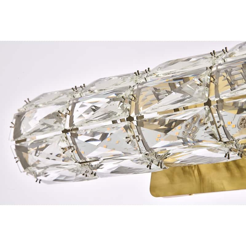 Indigo Home 18 inch LED linear wall sconce in gold