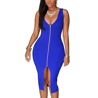 sexy zip dress