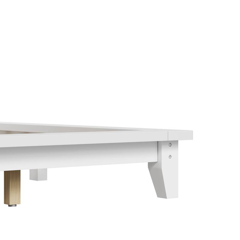 Roomfitters Full/Queen/King Size Wood Platform Bed with Headboard and Slat Support