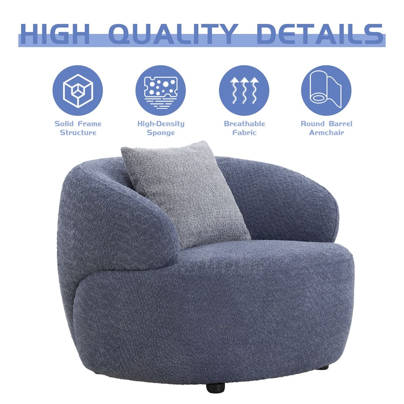 3-Seater Modern Contemporary Upholstered Fabric Sofa for Living Room