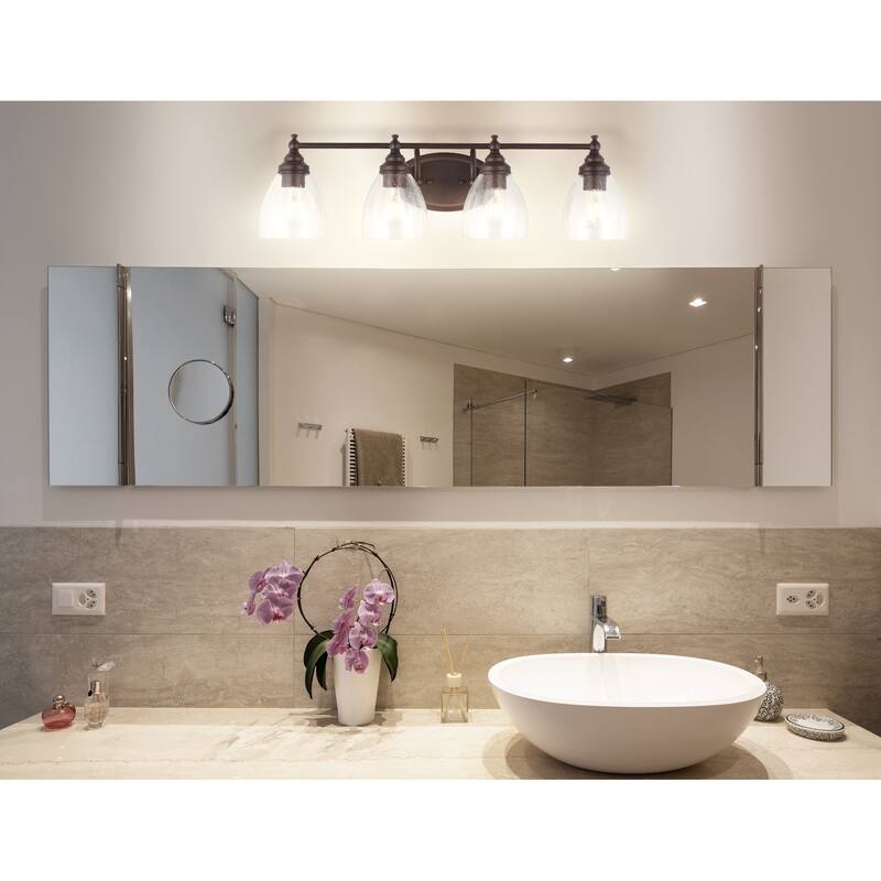 Magnolia Metal/Glass LED Vanity, by JONATHAN Y