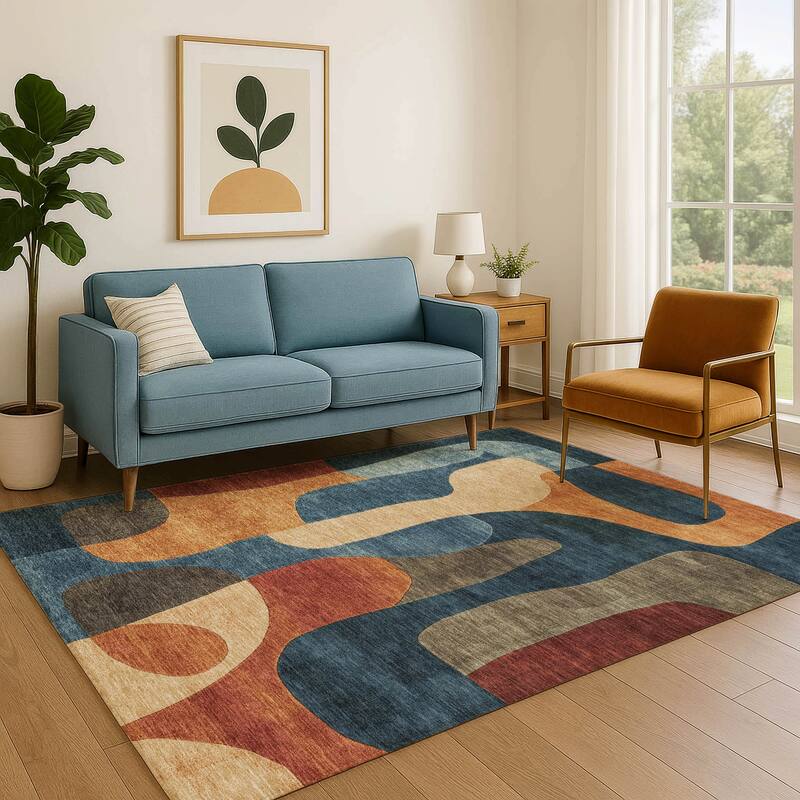 Premium Washable Super Soft Contemporary Siena Mayfield Rug