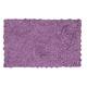 Home Weavers Bellflower Collection Absorbent Cotton Machine Washable Bath Rug - Purple