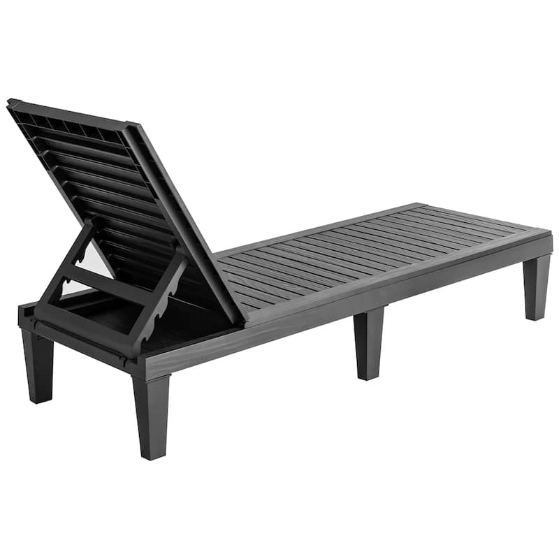 Costway Patio Lounge Chair Chaise Recliner Weather Resistant
