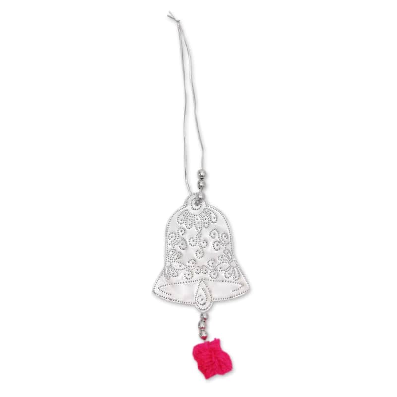Novica Handmade Celebration Bells Aluminum Ornaments (Set Of 5)