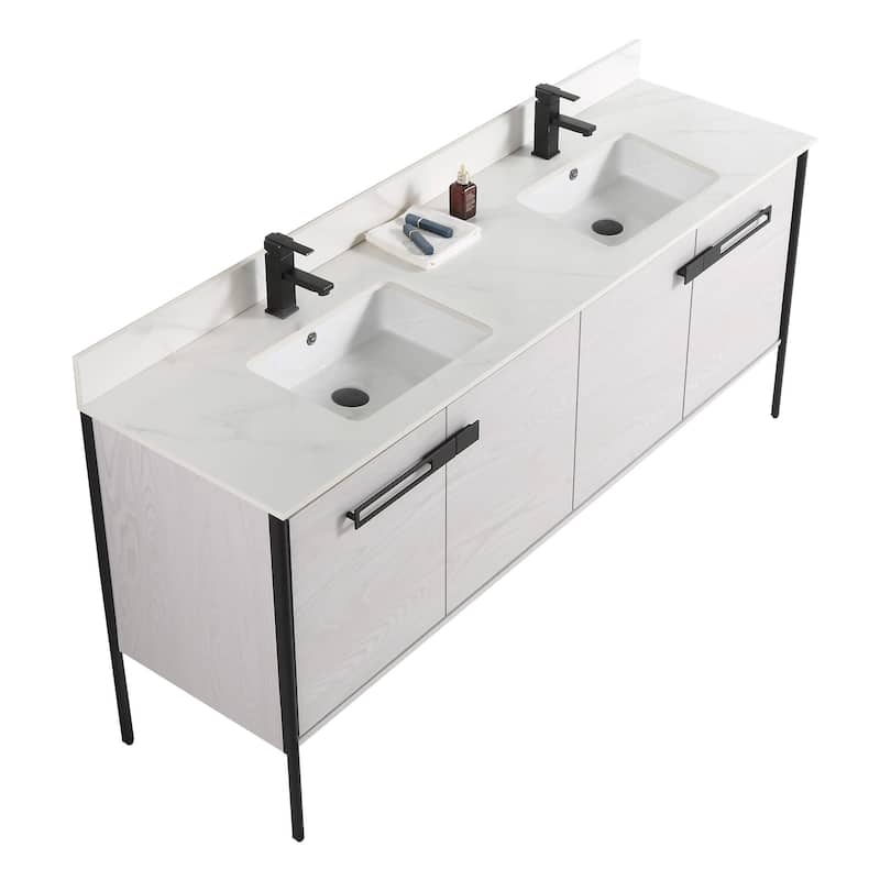 Fine Fixtures Oakville Bathroom Vanity with White Ceramic Sink