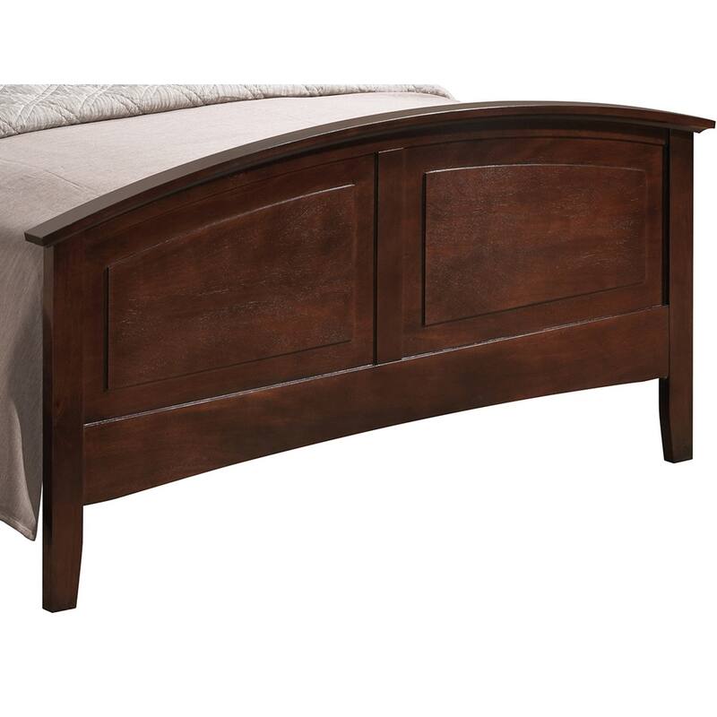 Curved Rail Full Panel Bed - 77" - Brown