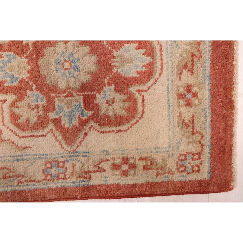 ECARPETGALLERY Hand-knotted Peshawar Oushak Copper Wool Rug - 8'10 x 11'9