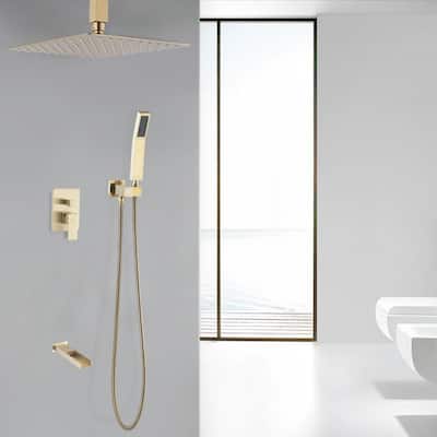 CLihome 10 In. Ceiling Mount Shower System Shower Combo - 10"