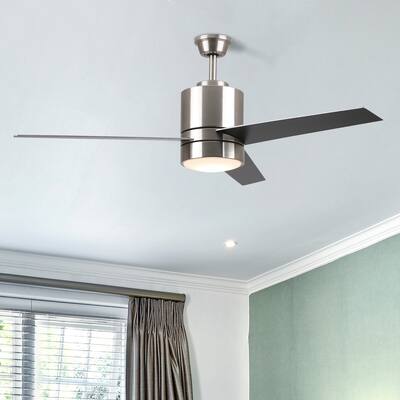 Aurora 52-inch Indoor Smart Ceiling Fan with Light Kit & Wall Control, Works with Alexa/Google Home/Siri