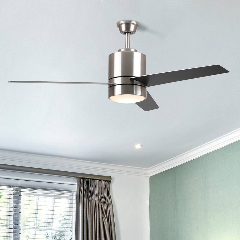 Aurora 52-inch Indoor Smart Ceiling Fan with Light Kit and Wall Control, Works with Alexa/Google Home/Siri