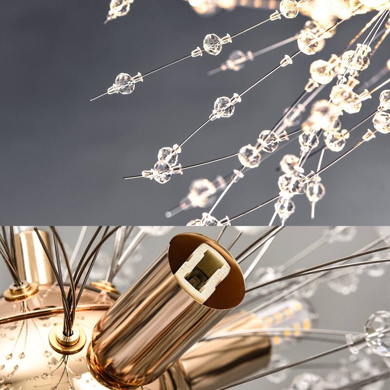 24/40-Lights Modern Glam Globe Crystal Chandelier