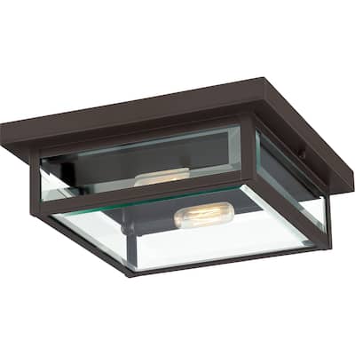 Westover 2-Light Flush Mount in Western Bronze