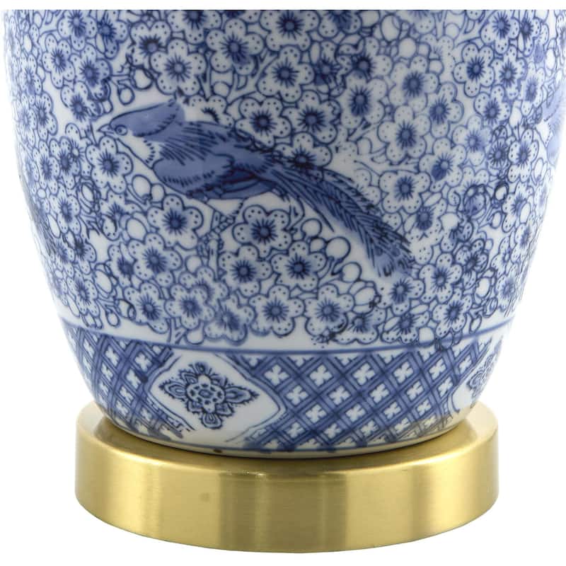 Livabliss Lepi Traditional Accent Table Lamp - 25"H x 15"W x 15"D
