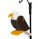 preview thumbnail 1 of 1, Pine Bald Eagle Bird Shaped Feeder Multi