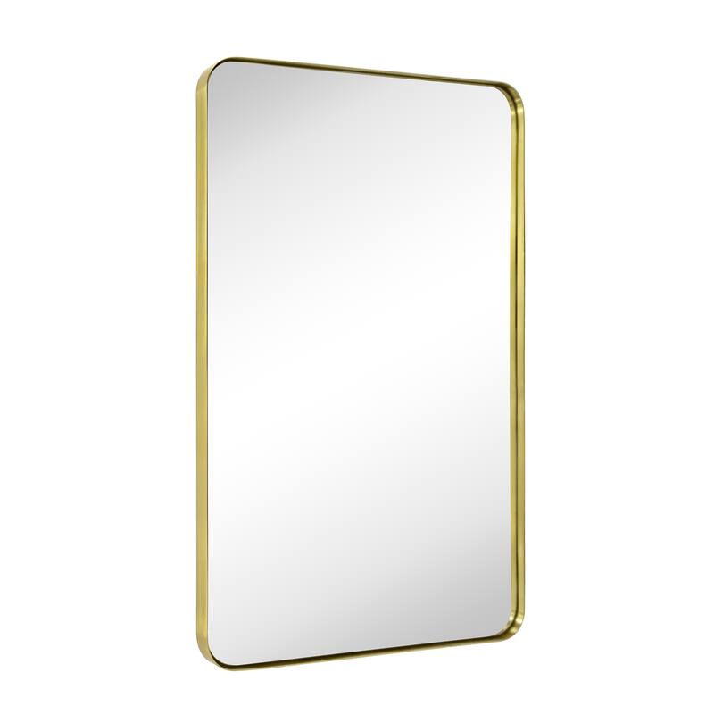 TEHOME Kengston Modern & Contemporary Rectangular Bathroom Vanity Mirror - 20'' x 30'' - Brushed Gold