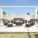 preview thumbnail 1 of 105, Murphy Outdoor Wicker Patio Outdoor Sofa Swivel Chair Coffee Table 8PC - Gray Wicker-Brownish Gray