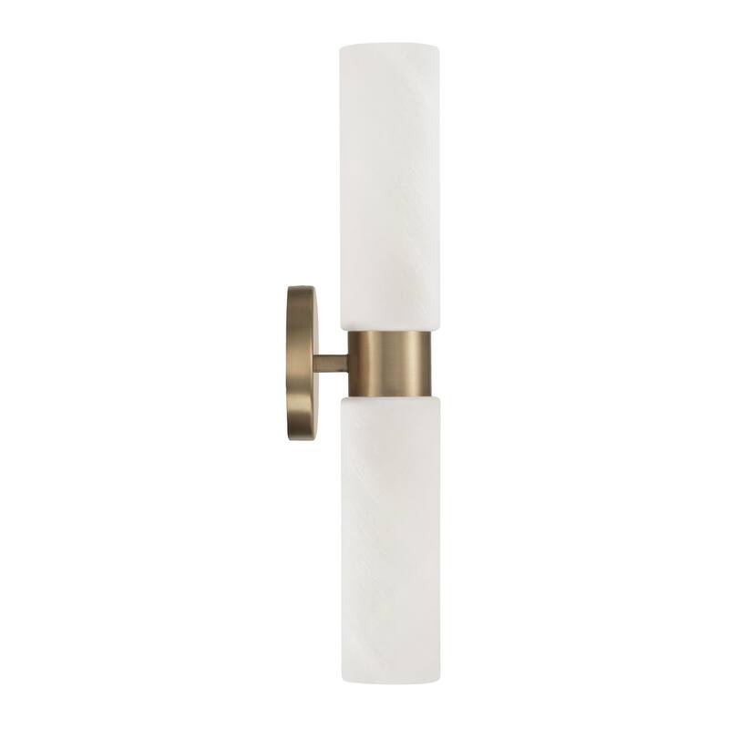 Alyssa 2-Light Sconce - 5"W x 20.5"H x 5"E