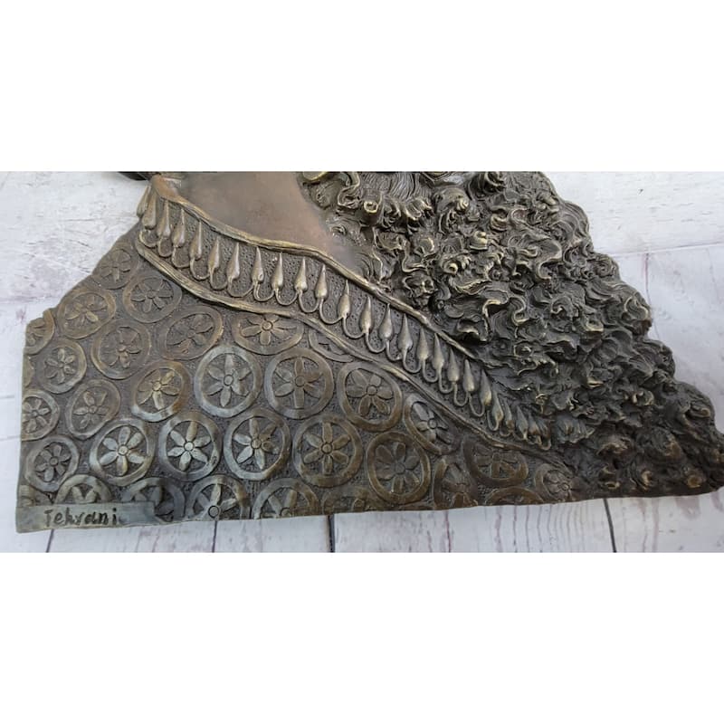 Achaemenid Persian King Cyrus The Great Wall Mounted Hanging Bronze Metal Sculpture