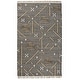 preview thumbnail 4 of 7, Belfast Wool Blend Area Rug by Kosas Home 2x3 - Black Multi