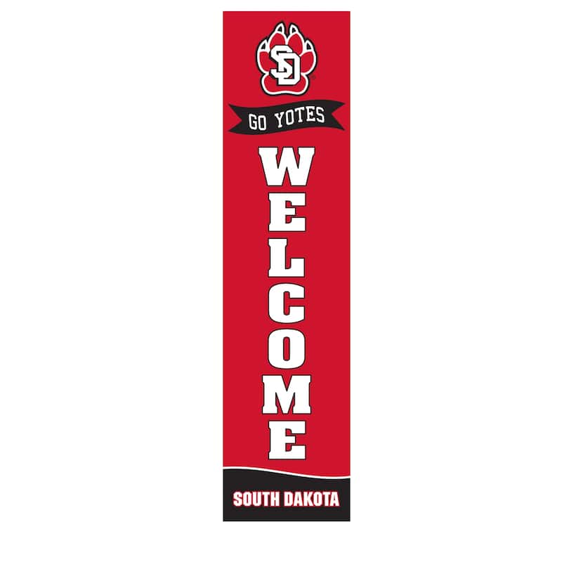 47" Porch Leaner Welcome Wall Sign, University of South Dakota