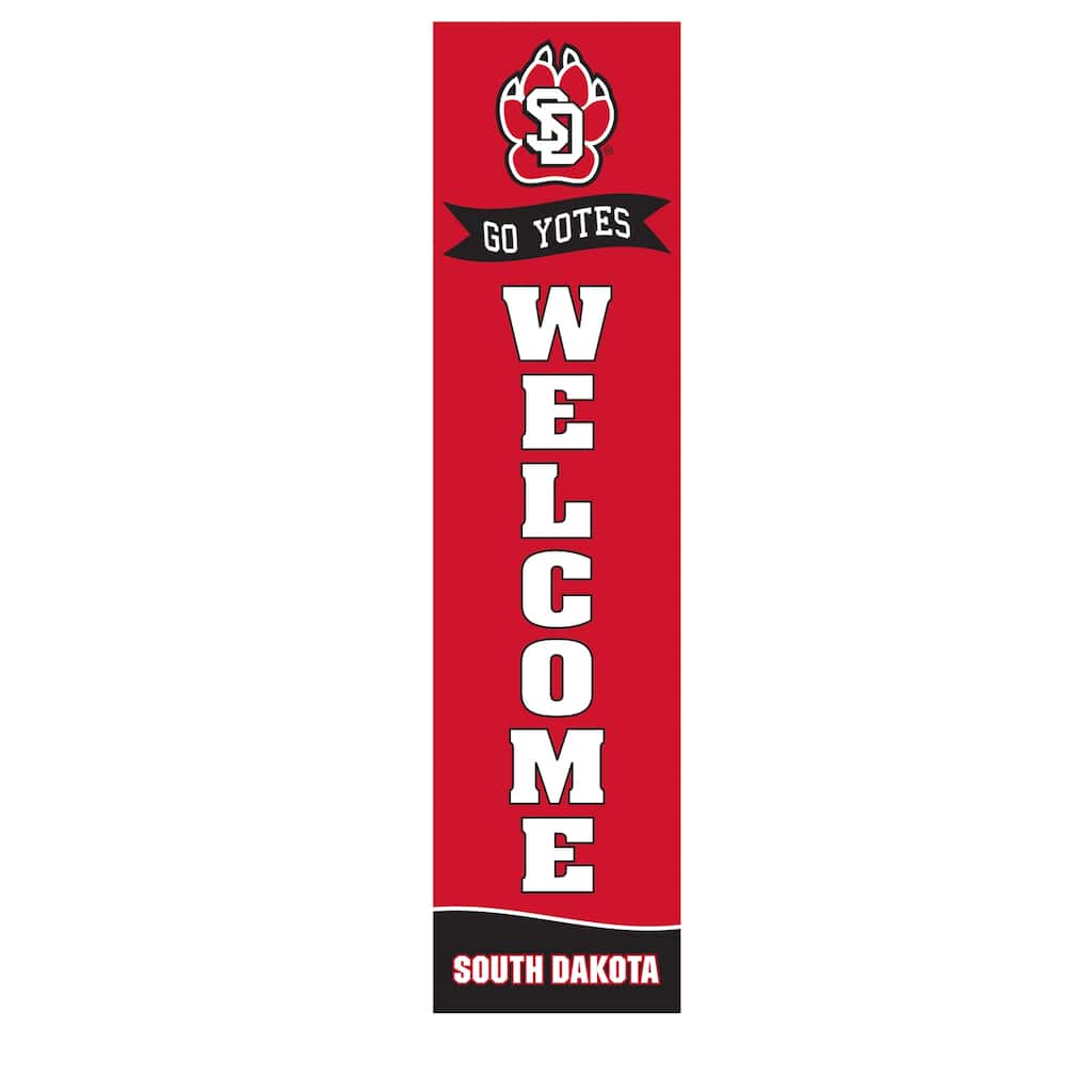 47" Porch Leaner Welcome Wall Sign, University of South Dakota