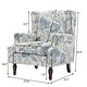 preview thumbnail 29 of 134, 2 Set Traditional Patterned Wingback Accent Chairs with NailHead