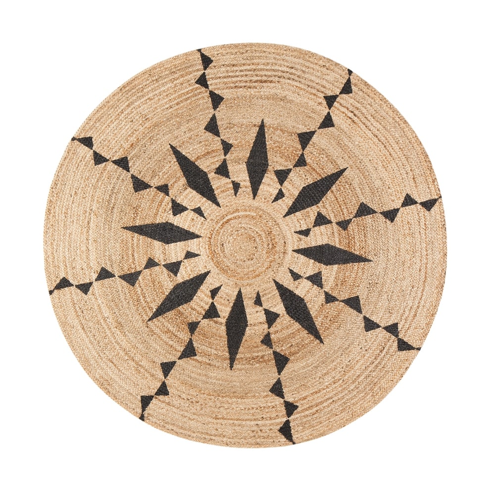 Cuitlahuac Tribal Round Area Rug