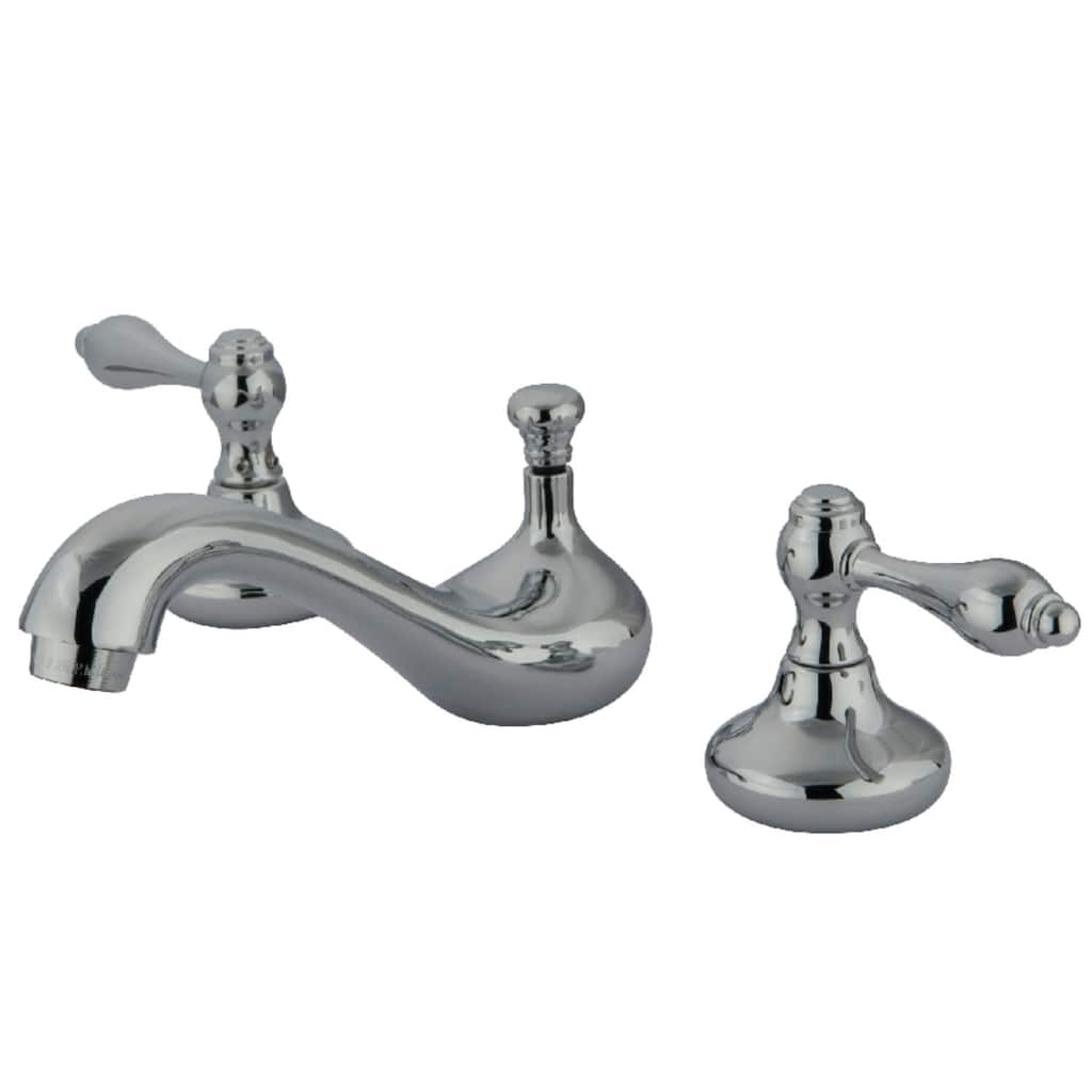 Kingston Brass English Vintage Widespread Bathroom Faucet with Pop-Up