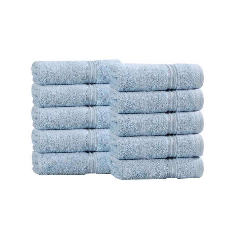 Superior Heritage Egyptian Cotton Absorbent Face Towel Set of 10