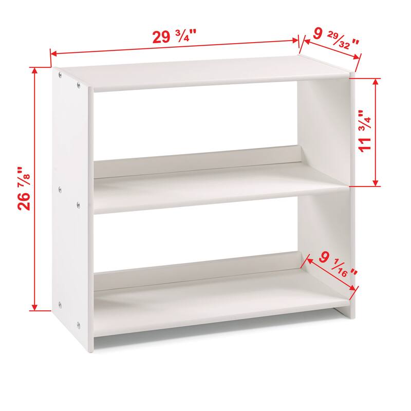 Donco Kids Louver Small Bookcase in White - Small Bookcase