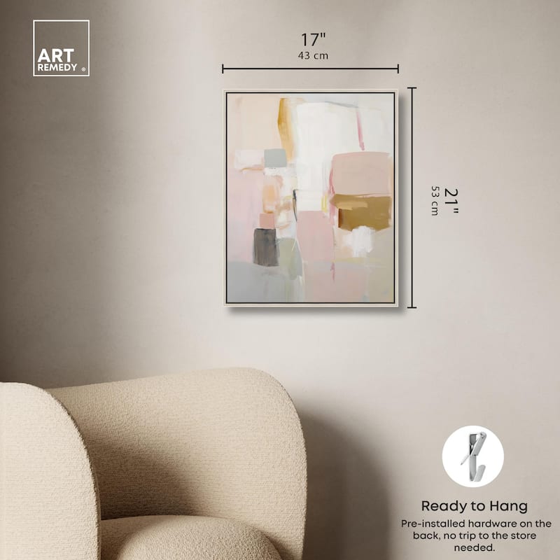 Apricot Cream I Canvas by Art Remedy