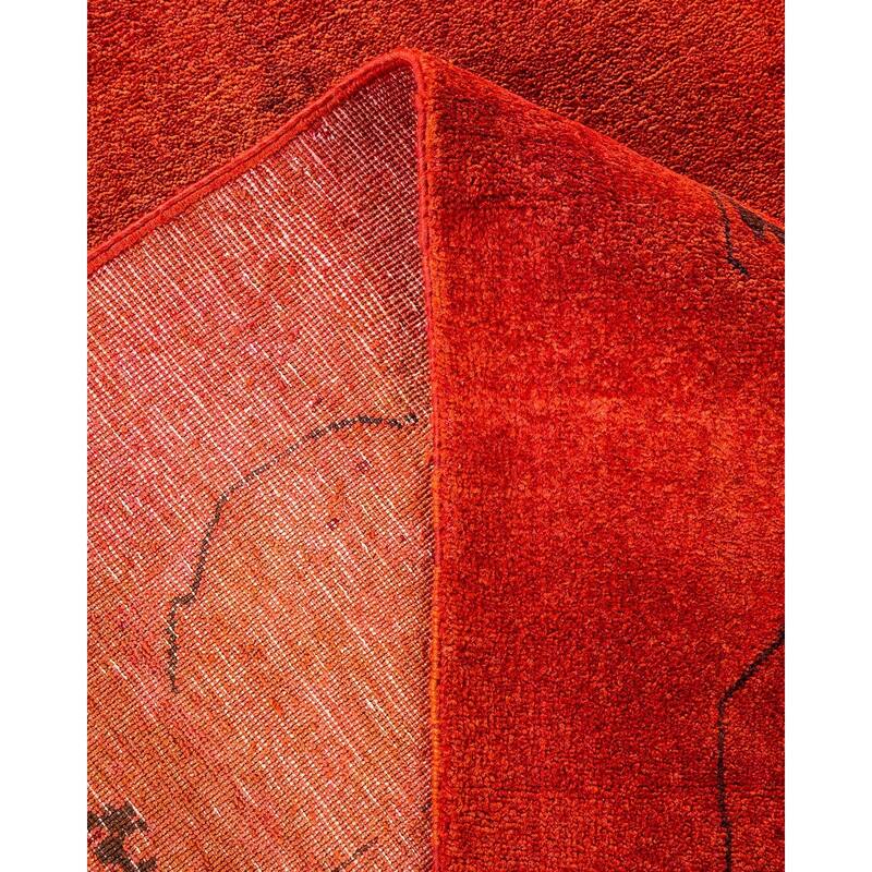 Vibrance, One-of-a-Kind Hand-Knotted Area Rug - Orange, 9' 2" x 12' 4" - 9' 2" x 12' 4"