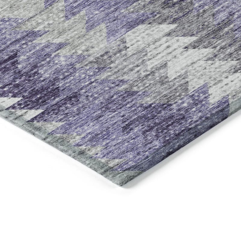 HomeRoots Geometric Transitional Rectangle Outdoor Rug