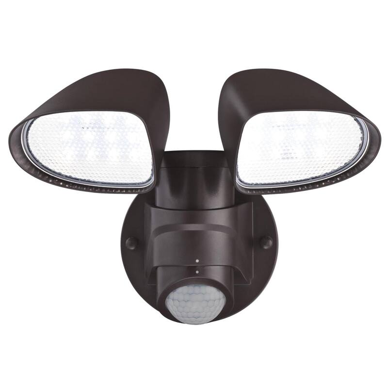 Westinghouse Two-Light 18 Watt LED Outdoor Security Wall Light with Motion Sensor