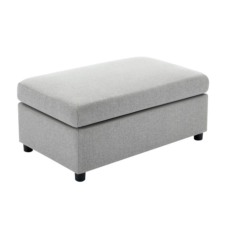 Modern Oversized Armchair with Ottoman, Single Sofa with Lumbar Support, Accent Chair, Reading Chair for Bedroom, Living Room