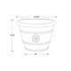 preview thumbnail 1 of 5, Southern Patio Modesto Handcrafted Composite Planter