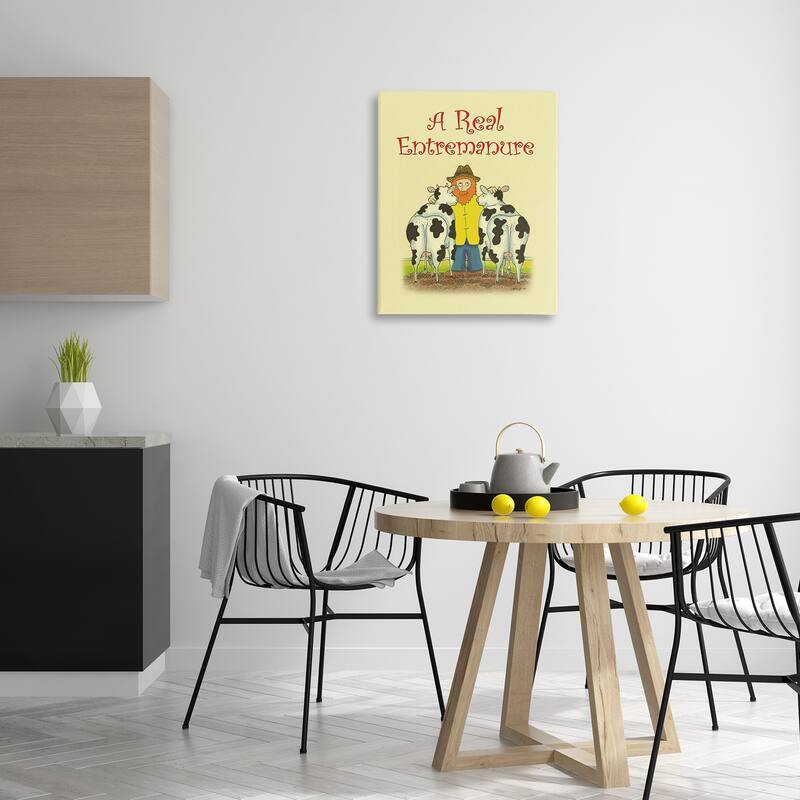 Stupell Vintage A Real Entremanure Canvas Wall Art Design By Roger Straub