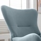 preview thumbnail 13 of 39, Velvet Armchair Wingback Comfy Rocker Chair with Thick Padded Seat for Nursery