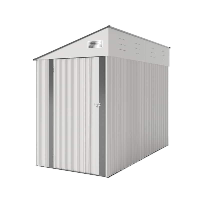 Durable Storage Shed with Single-Hinge Door