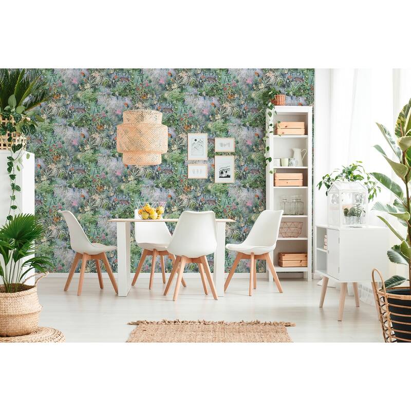 AS Creation Cordian Sky Blue Rainforest Landscape Wallpaper