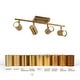 preview thumbnail 9 of 8, Modern Farmhouse 4-Light Adjustable Linear Ceiling Track Lighting Kit Flush Mount Ceiling Light